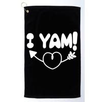 Cute Matching Couples I Yam Golf Towel