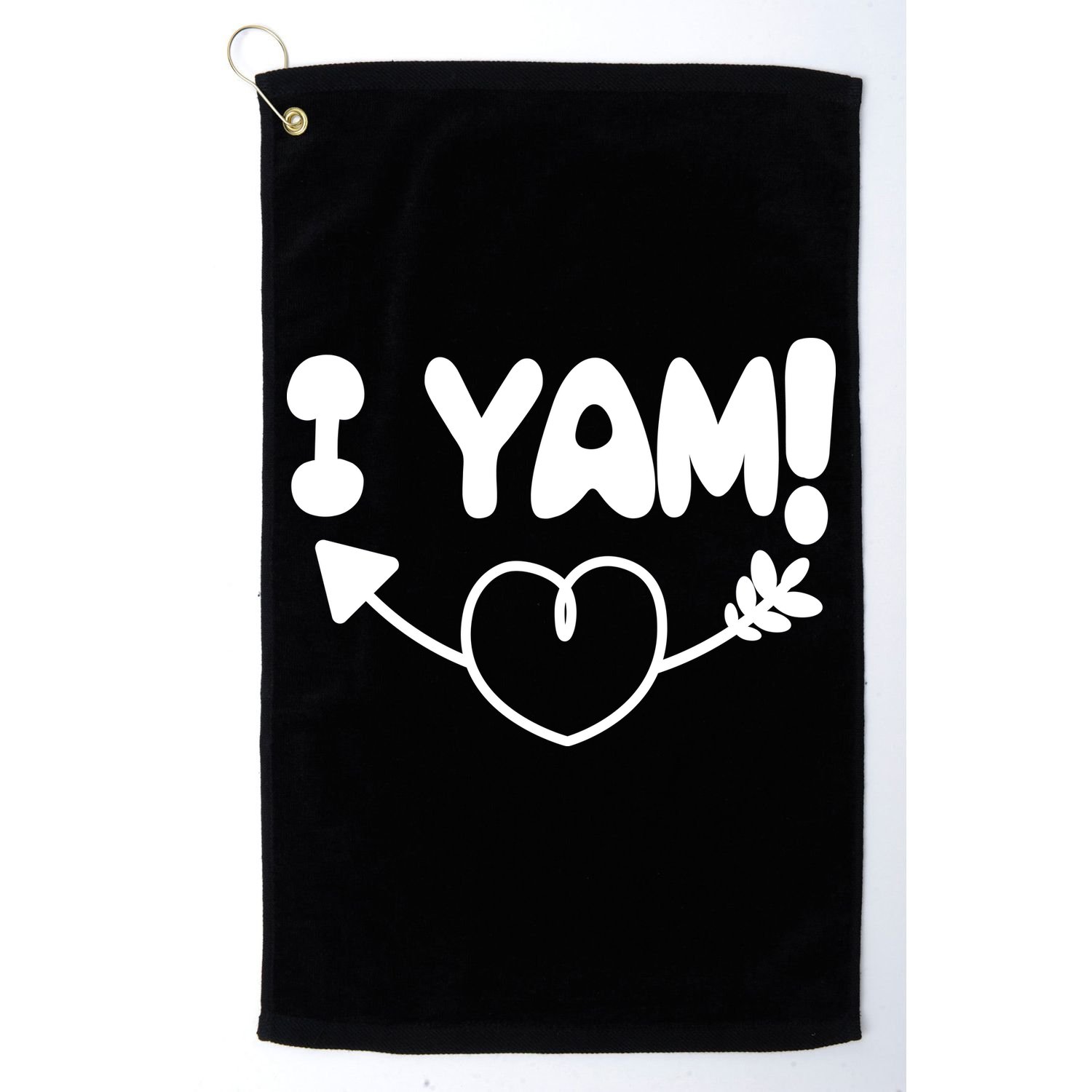 Cute Matching Couples I Yam Golf Towel