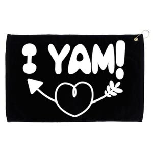 Cute Matching Couples I Yam Grommeted Golf Towel