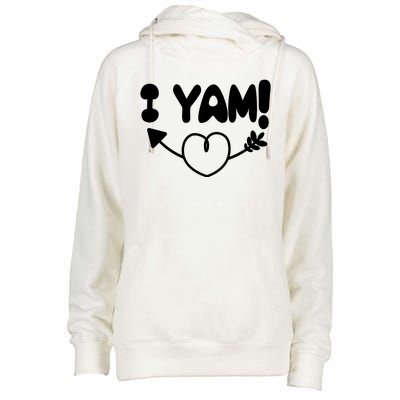 Cute Matching Couples I Yam Womens Funnel Neck Pullover Hood