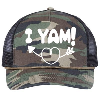 Cute Matching Couples I Yam Retro Rope Trucker Hat Cap