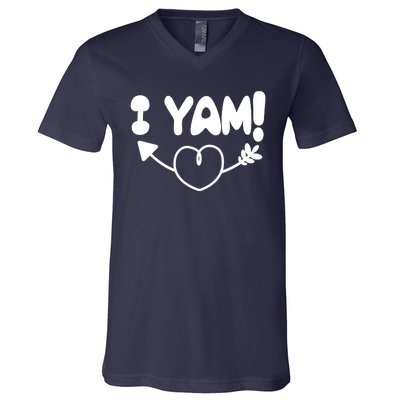 Cute Matching Couples I Yam V-Neck T-Shirt