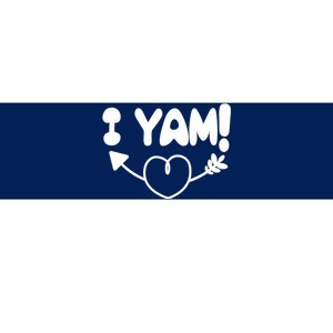 Cute Matching Couples I Yam Bumper Sticker