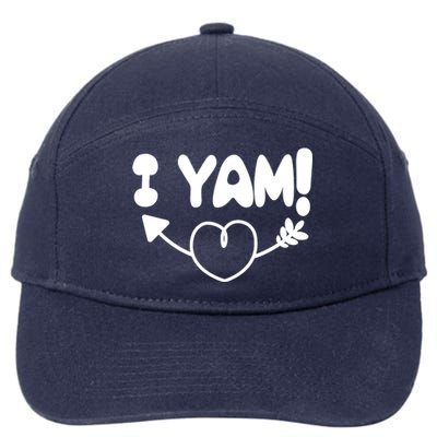 Cute Matching Couples I Yam 7-Panel Snapback Hat