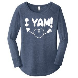 Cute Matching Couples I Yam Women's Perfect Tri Tunic Long Sleeve Shirt