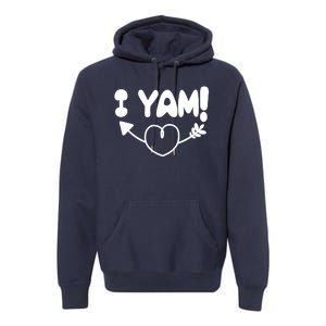 Cute Matching Couples I Yam Premium Hoodie