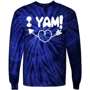 Cute Matching Couples I Yam Tie-Dye Long Sleeve Shirt