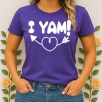 Cute Matching Couples I Yam Womens T-Shirt