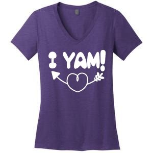 Cute Matching Couples I Yam Women's V-Neck T-Shirt