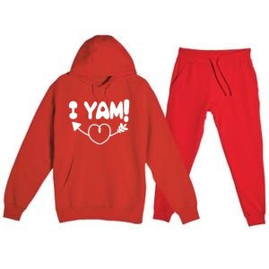 Cute Matching Couples I Yam Premium Hooded Sweatsuit Set