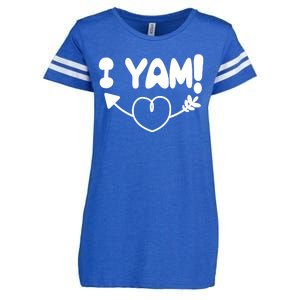 Cute Matching Couples I Yam Enza Ladies Jersey Football T-Shirt