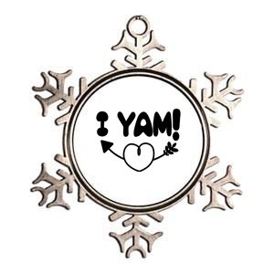 Cute Matching Couples I Yam Metallic Star Ornament