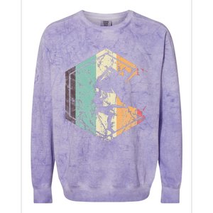 Climbing Mountaineering Climber Athletes Mountain Rock Colorblast Crewneck Sweatshirt