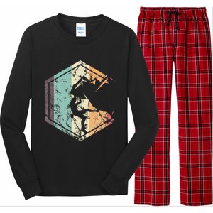 Climbing Mountaineering Climber Athletes Mountain Rock Long Sleeve Pajama Set