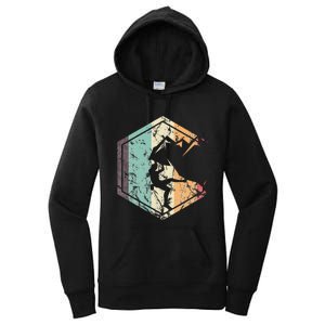 Climbing Mountaineering Climber Athletes Mountain Rock Women's Pullover Hoodie