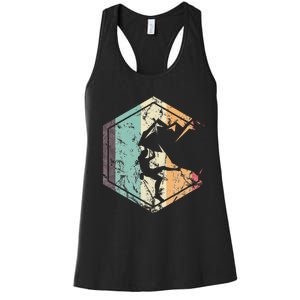 Climbing Mountaineering Climber Athletes Mountain Rock Women's Racerback Tank