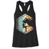 Climbing Mountaineering Climber Athletes Mountain Rock Women's Racerback Tank