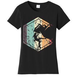 Climbing Mountaineering Climber Athletes Mountain Rock Women's T-Shirt