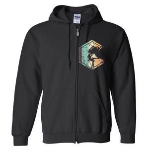 Climbing Mountaineering Climber Athletes Mountain Rock Full Zip Hoodie