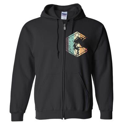 Climbing Mountaineering Climber Athletes Mountain Rock Full Zip Hoodie