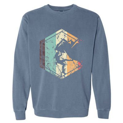 Climbing Mountaineering Climber Athletes Mountain Rock Garment-Dyed Sweatshirt