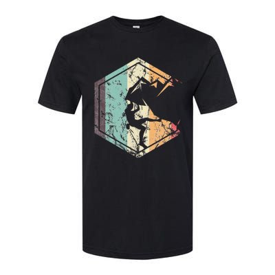 Climbing Mountaineering Climber Athletes Mountain Rock Softstyle CVC T-Shirt