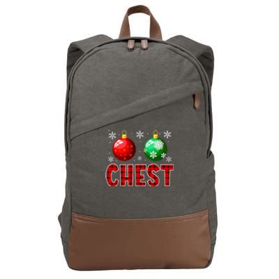 Christmas Matching Couple Family Chestnuts Cotton Canvas Backpack