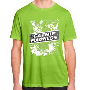 Catnip Madness Cute Kitten Funny Cat Pet Humor Adult ChromaSoft Performance T-Shirt