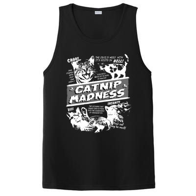 Catnip Madness Cute Kitten Funny Cat Pet Humor PosiCharge Competitor Tank