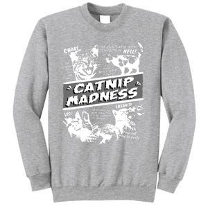 Catnip Madness Cute Kitten Funny Cat Pet Humor Sweatshirt