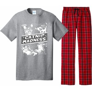 Catnip Madness Cute Kitten Funny Cat Pet Humor Pajama Set