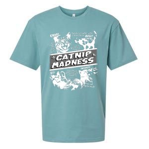 Catnip Madness Cute Kitten Funny Cat Pet Humor Sueded Cloud Jersey T-Shirt