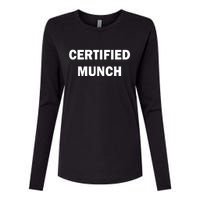 Certified Munch Womens Cotton Relaxed Long Sleeve T-Shirt