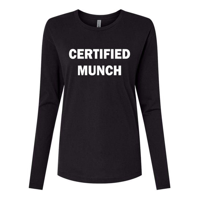 Certified Munch Womens Cotton Relaxed Long Sleeve T-Shirt