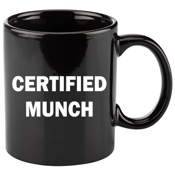 Certified Munch 11oz C Handle Ceramic Mug