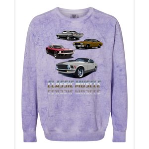 Classic Muscle Classic Sports Cars Colorblast Crewneck Sweatshirt