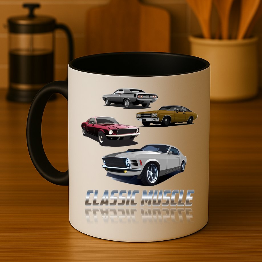 Classic Muscle Classic Sports Cars Mug