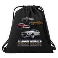 Classic Muscle Classic Sports Cars Drawstring Bag