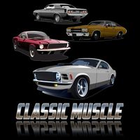Classic Muscle Classic Sports Cars Drawstring Bag