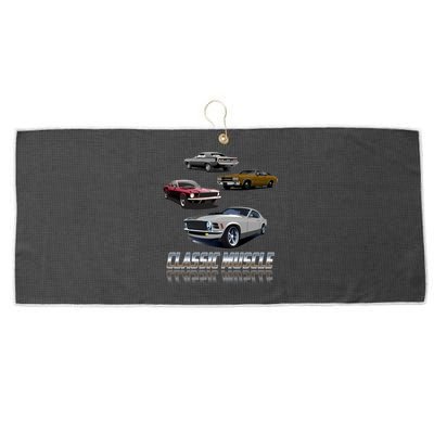 Classic Muscle Classic Sports Cars Large Microfiber Waffle Golf Towel