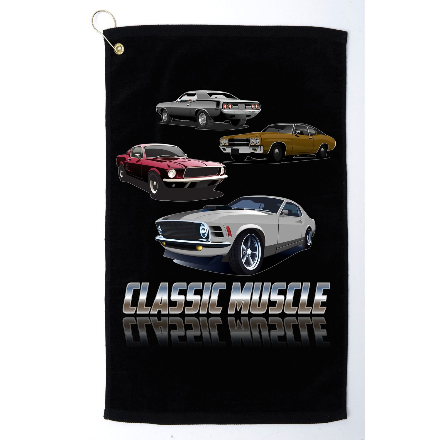 Classic Muscle Classic Sports Cars Golf Towel