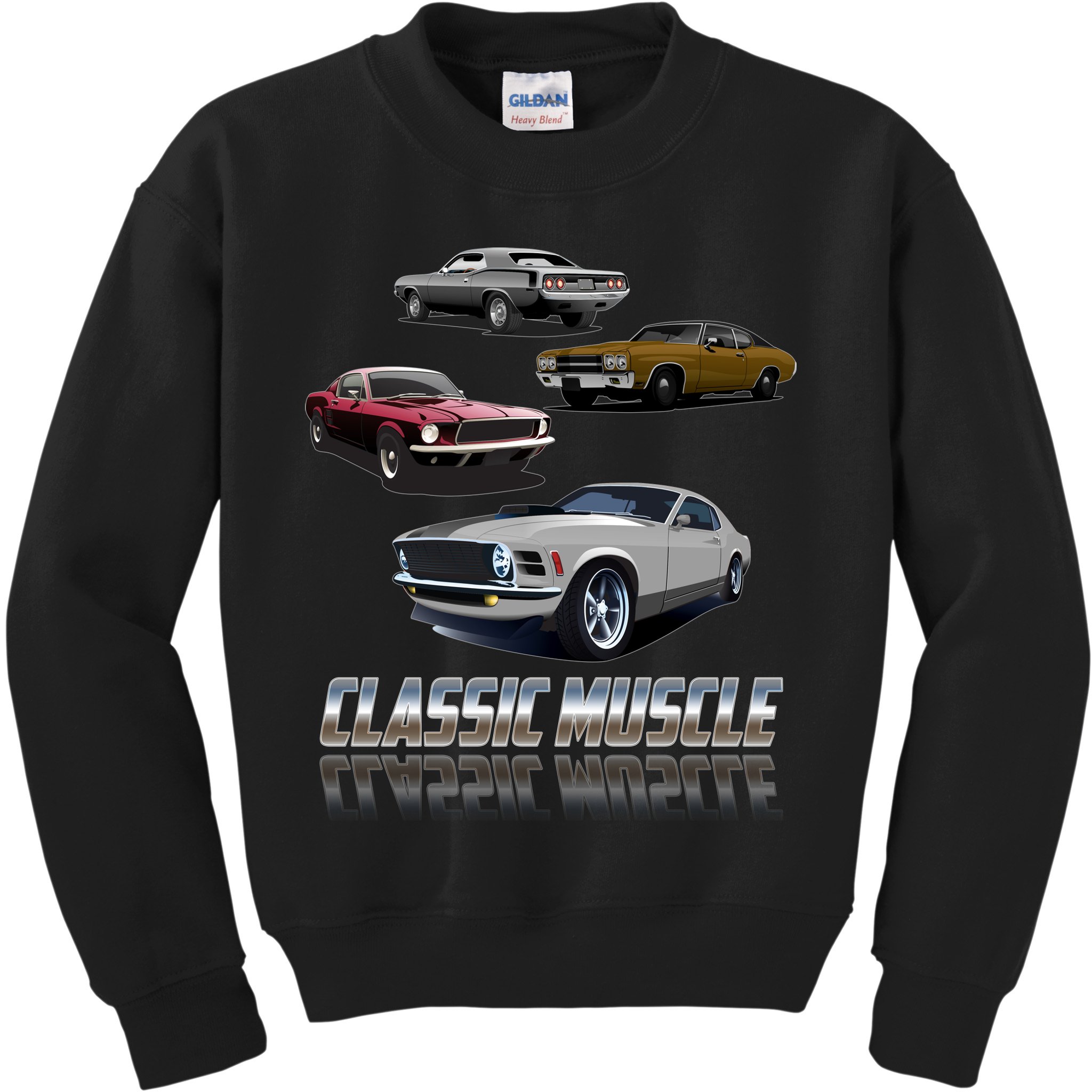 Classic Muscle Classic Sports Cars Kids Sweatshirt
