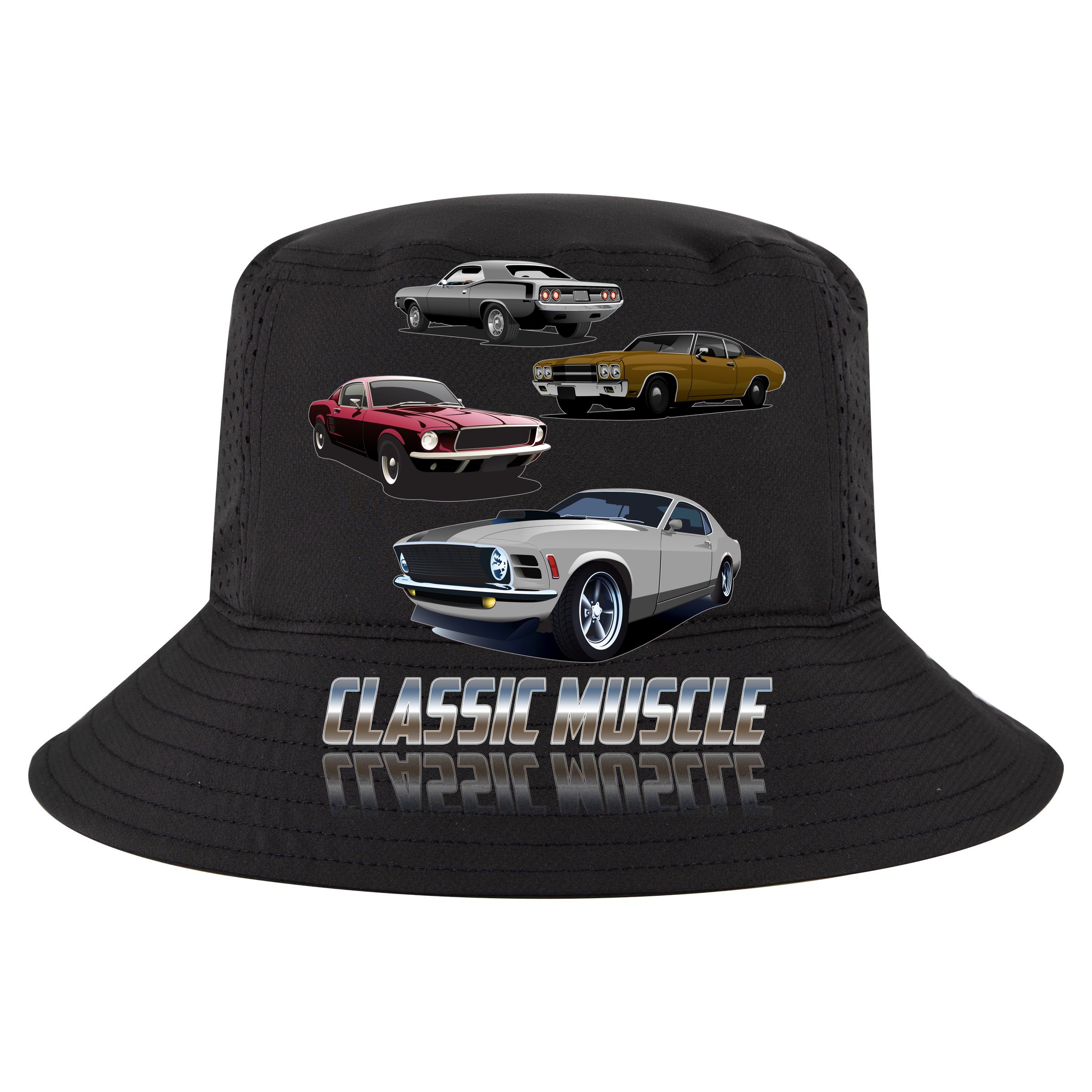 Classic Muscle Classic Sports Cars Kids Tie-Dye T-Shirt