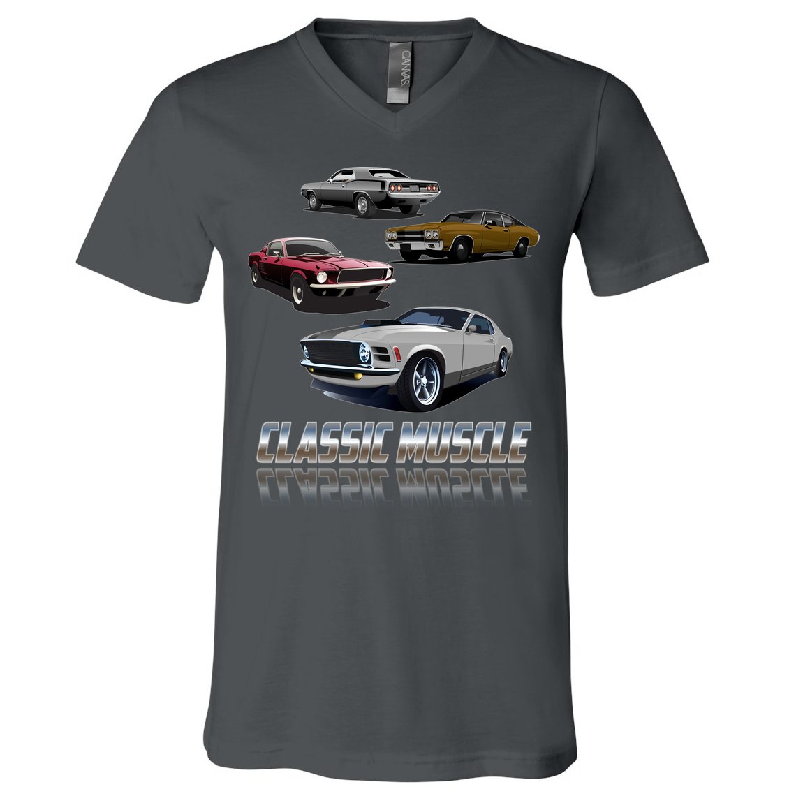 Classic Muscle Classic Sports Cars V-Neck T-Shirt