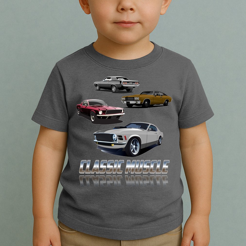 Classic Muscle Classic Sports Cars Toddler T-Shirt