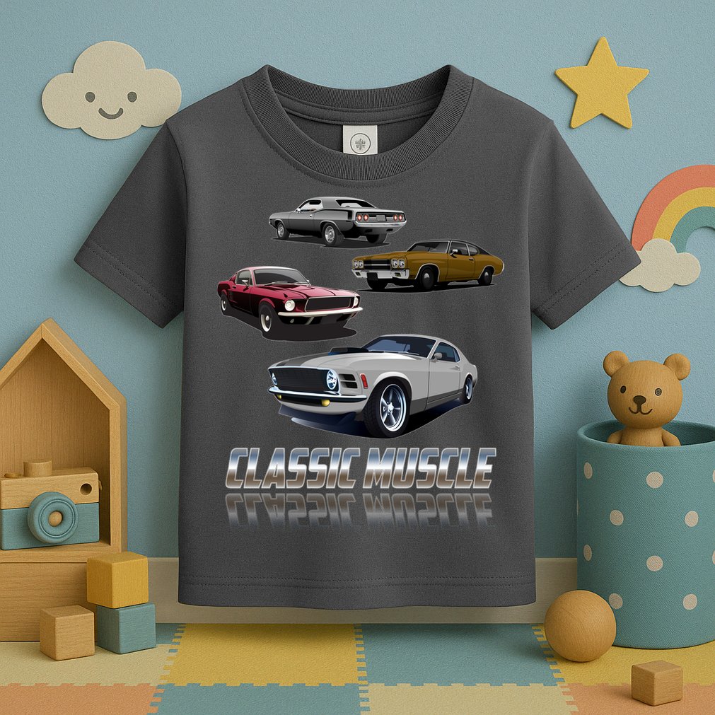 Classic Muscle Classic Sports Cars Toddler T-Shirt