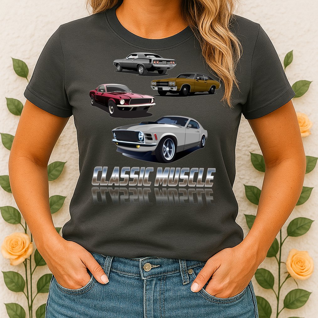 Classic Muscle Classic Sports Cars Womens T-Shirt