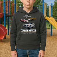 Classic Muscle Classic Sports Cars Kids Hoodie