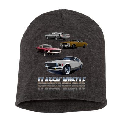 Classic Muscle Classic Sports Cars Short Acrylic Beanie