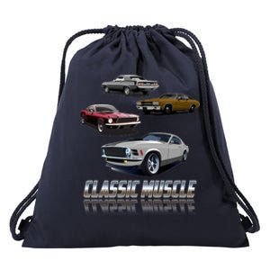 Classic Muscle Classic Sports Cars Drawstring Bag